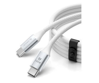Kabel USB Orico CDX 100W 5A Power Delivery USB-C - USB-C 1m - biały